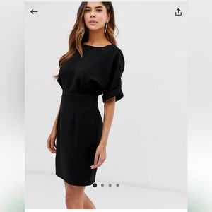 ASOS design wiggle mini dress in black